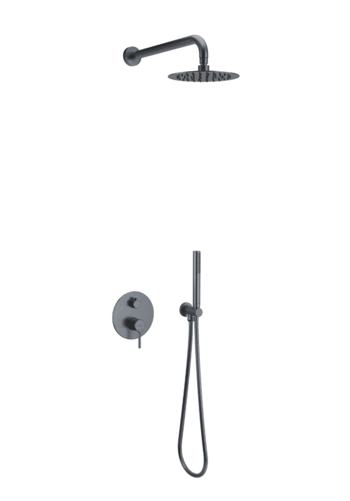 Excellent Pi set doccia da incasso con soffione grafite AREX.SET.1247AB