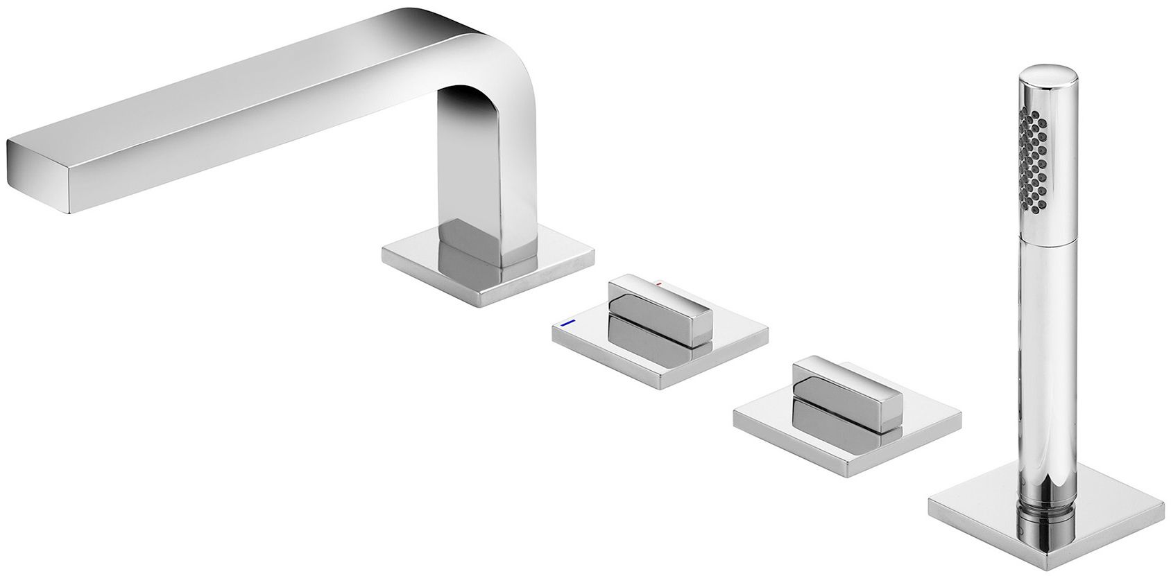 Keuco Edition 11 rubinetto per vasca e doccia bordo vasca cromo-nero 51130130200