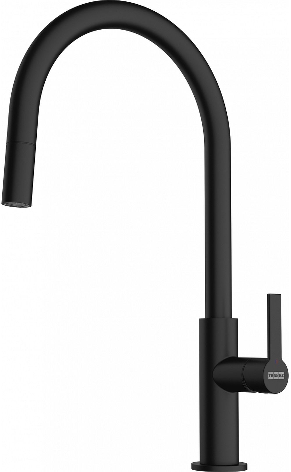 Franke Maris Slim J Pull-Out rubinetto da cucina verticale nero 115.0728.389