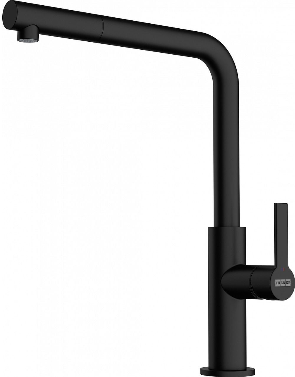 Franke Maris Slim L Pull-Out rubinetto da cucina verticale nero 115.0728.394