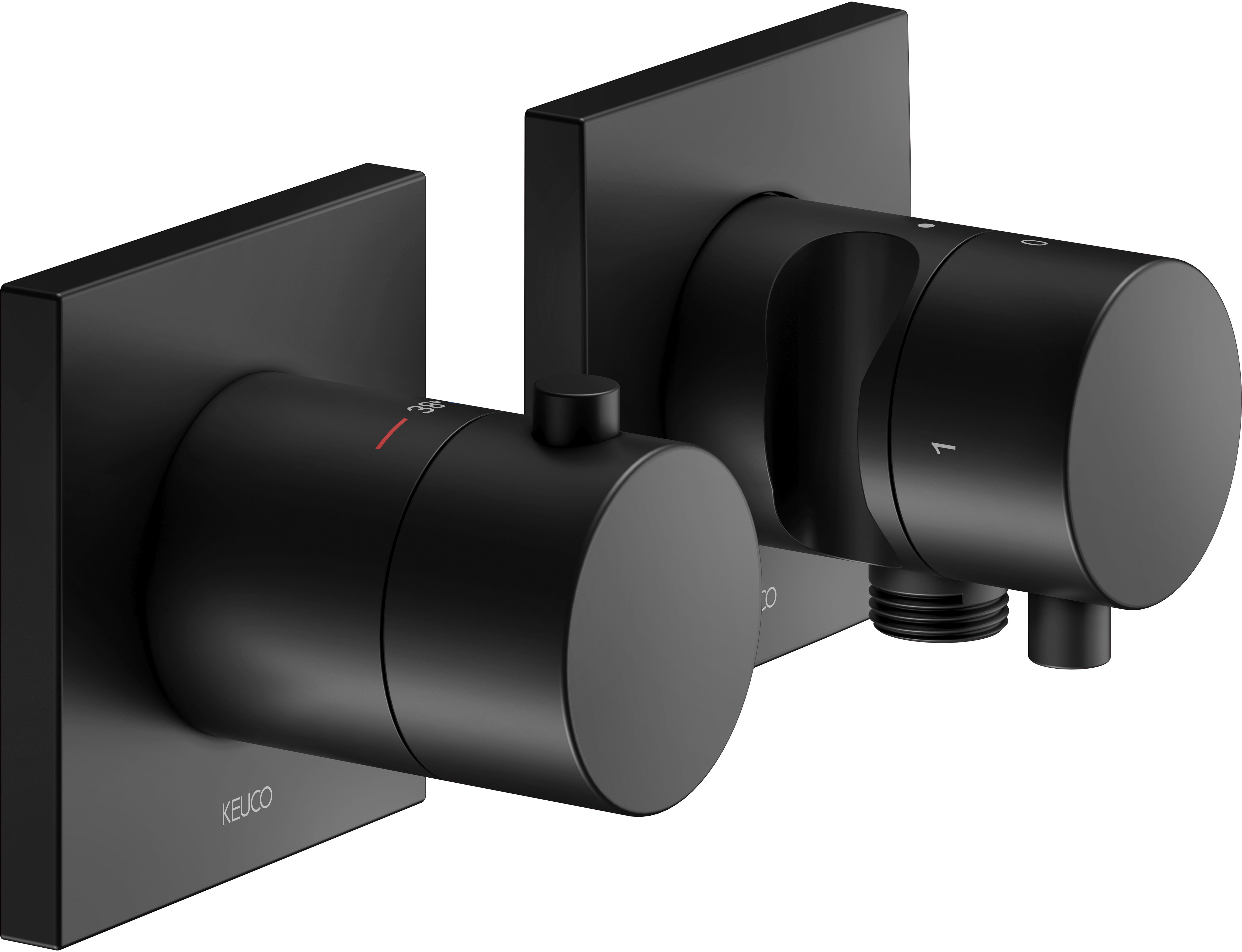 Keuco Edition 11 rubinetto per doccia da incasso con termostato nero 51153371222