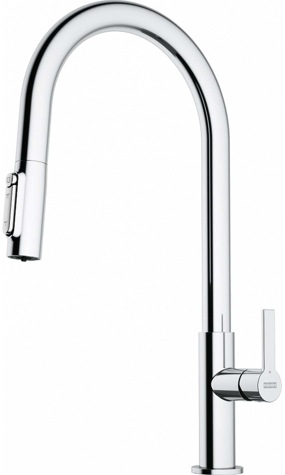 Franke Maris Slim Clear Water J Pull-Out rubinetto da cucina verticale cromo 120.0730.870