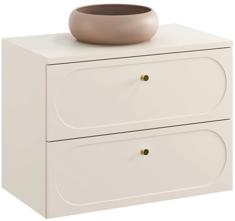 Set armadietto Comad Donna Sand DONNA SAND 82-80-46-2S, lavabo Comad Wiki UN-WIKI-MC, SAND 89-80-46 M