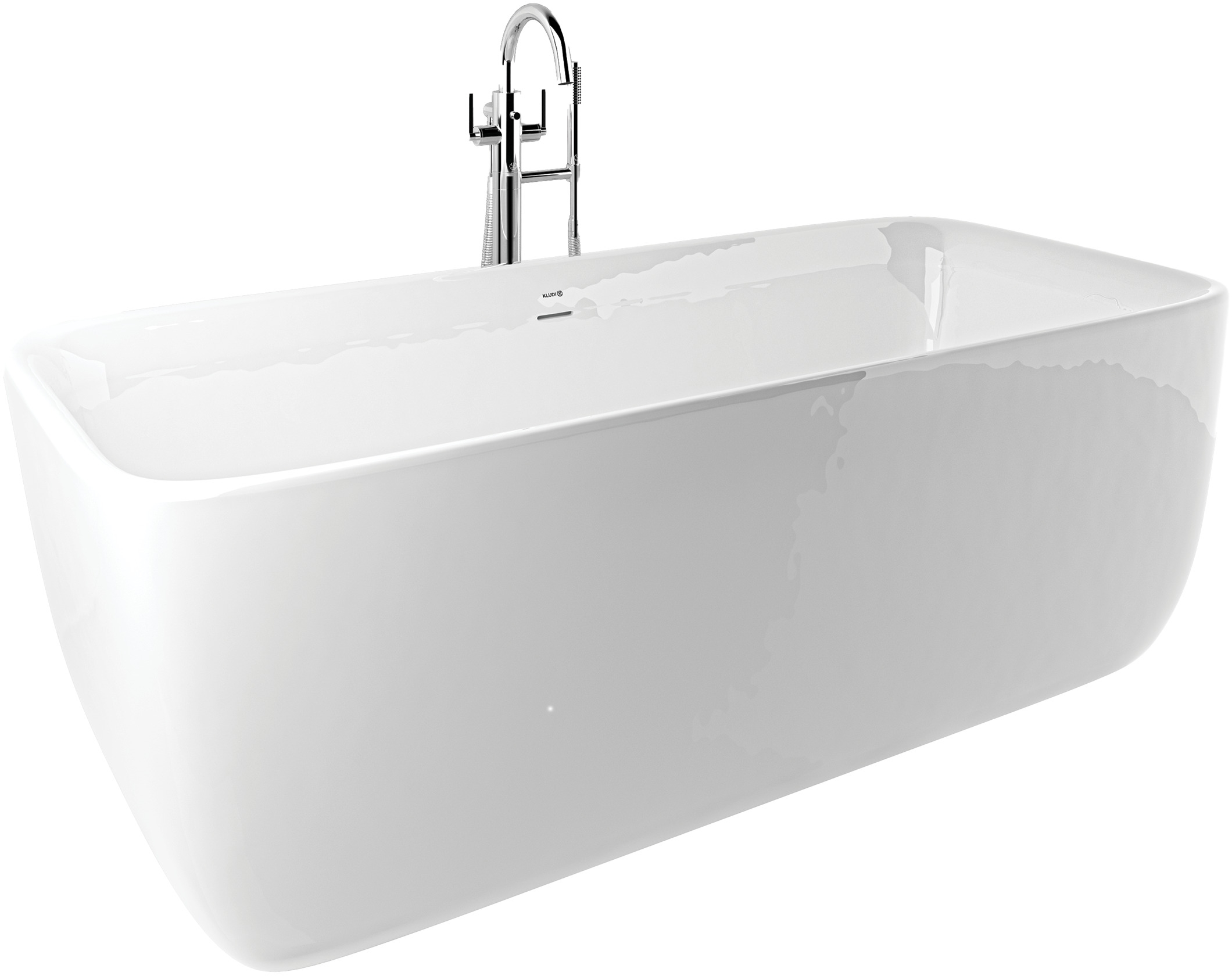 Kludi Elin S vasca da bagno freestanding 180x80 cm rettangolare bianco 52BF0343