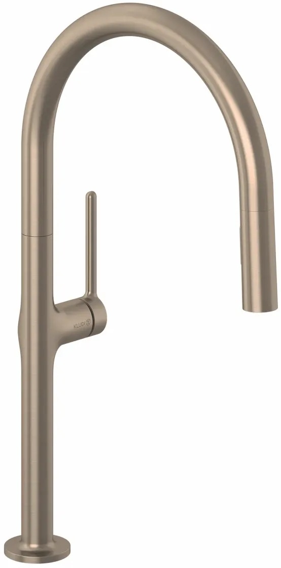 Kludi Reef rubinetto da cucina verticale marrone 50851N175