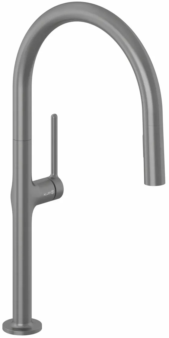 Kludi Reef rubinetto da cucina verticale nero 50851N275