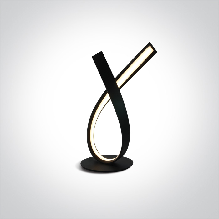 One Light Hana lampada da tavolo 1x12 W nero 61086/B