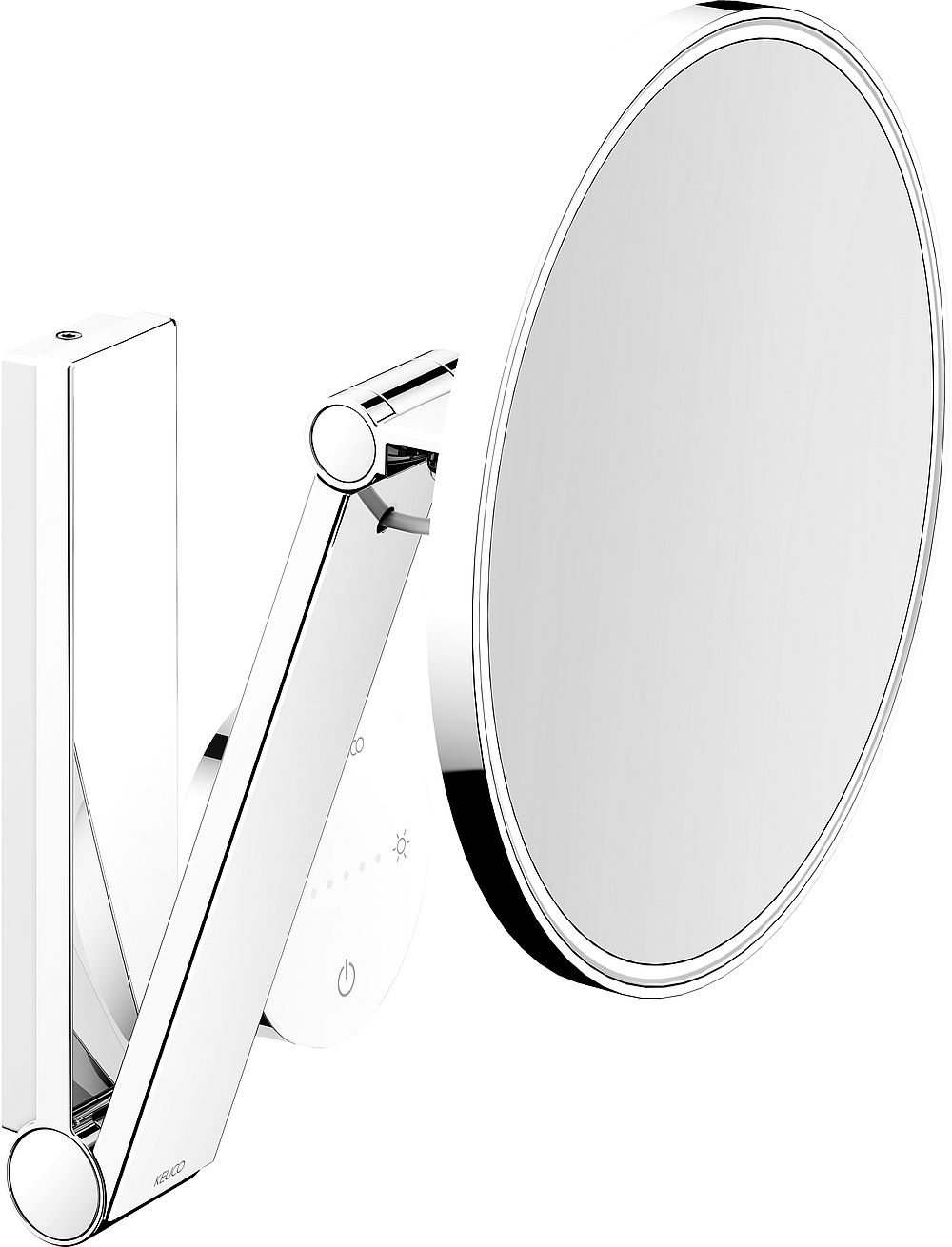 Keuco Cosmetic mirrors specchietto per trucco 21.2x31.8 cm rotonda con illuminazione cromo 17612019006