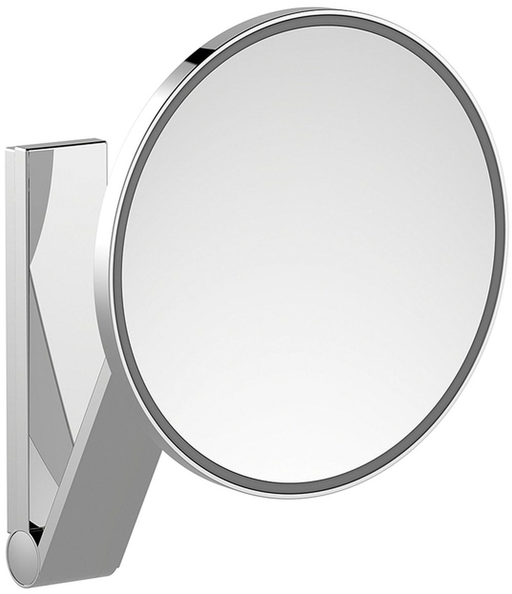 Keuco Cosmetic mirrors specchietto per trucco 21.2x31.8 cm rotonda con illuminazione nichel 17612059003