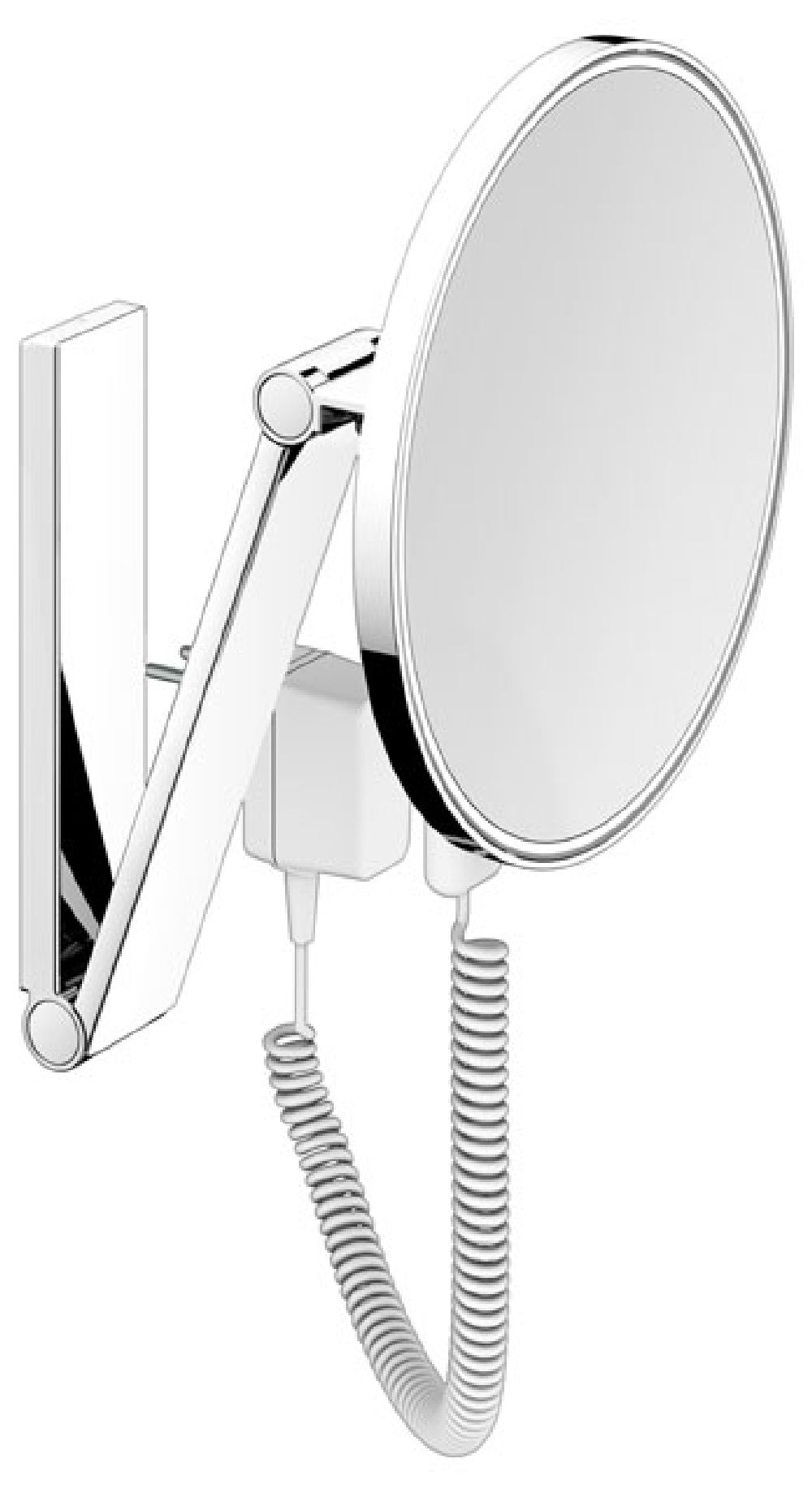 Keuco Cosmetic mirrors specchietto per trucco 21.2x31.4 cm rotonda con illuminazione acciaio 17612079001