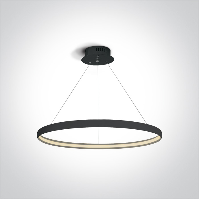 One Light Dolcedo lampada sospesa 1x19 W nero 63048/B