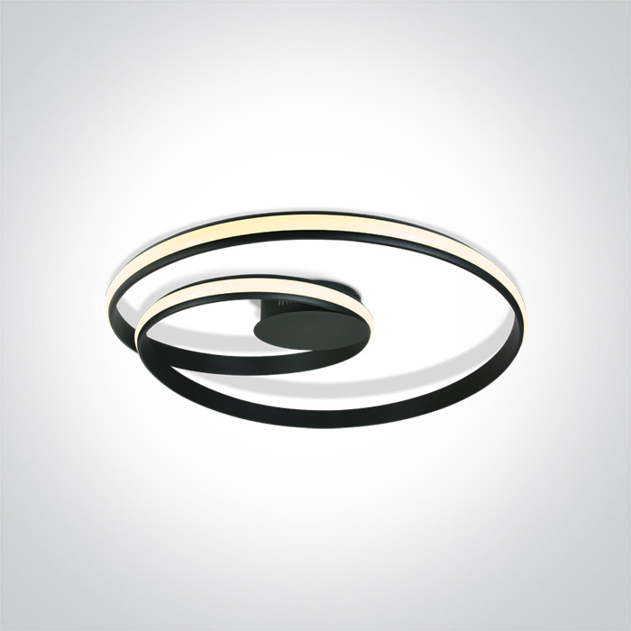 One Light Sion lampada da soffitto 1x30 W nero 63066/B