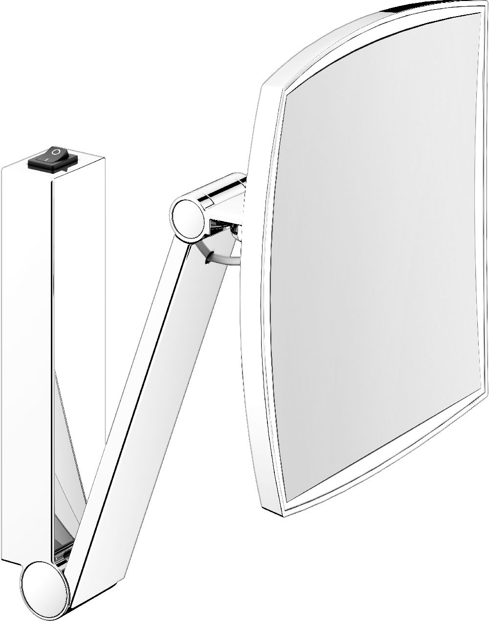 Keuco Cosmetic mirrors specchietto per trucco 20x31 cm rettangolare con illuminazione 17613039004