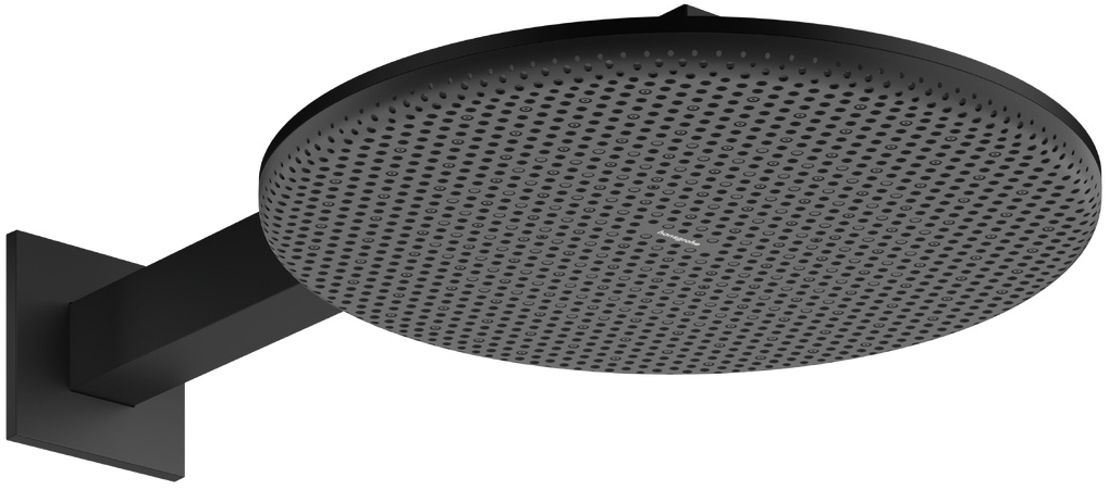 Hansgrohe Raindance Alive S soffione doccia con braccio 30x30 cm rotonda nero 24541670