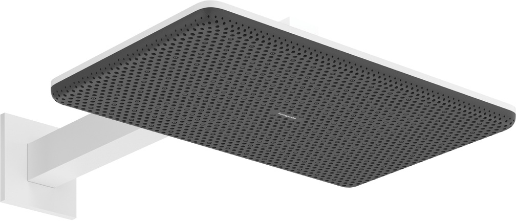 Hansgrohe Raindance Alive Q soffione doccia con braccio 34.3x21.4 cm rettangolare bianco 24551700