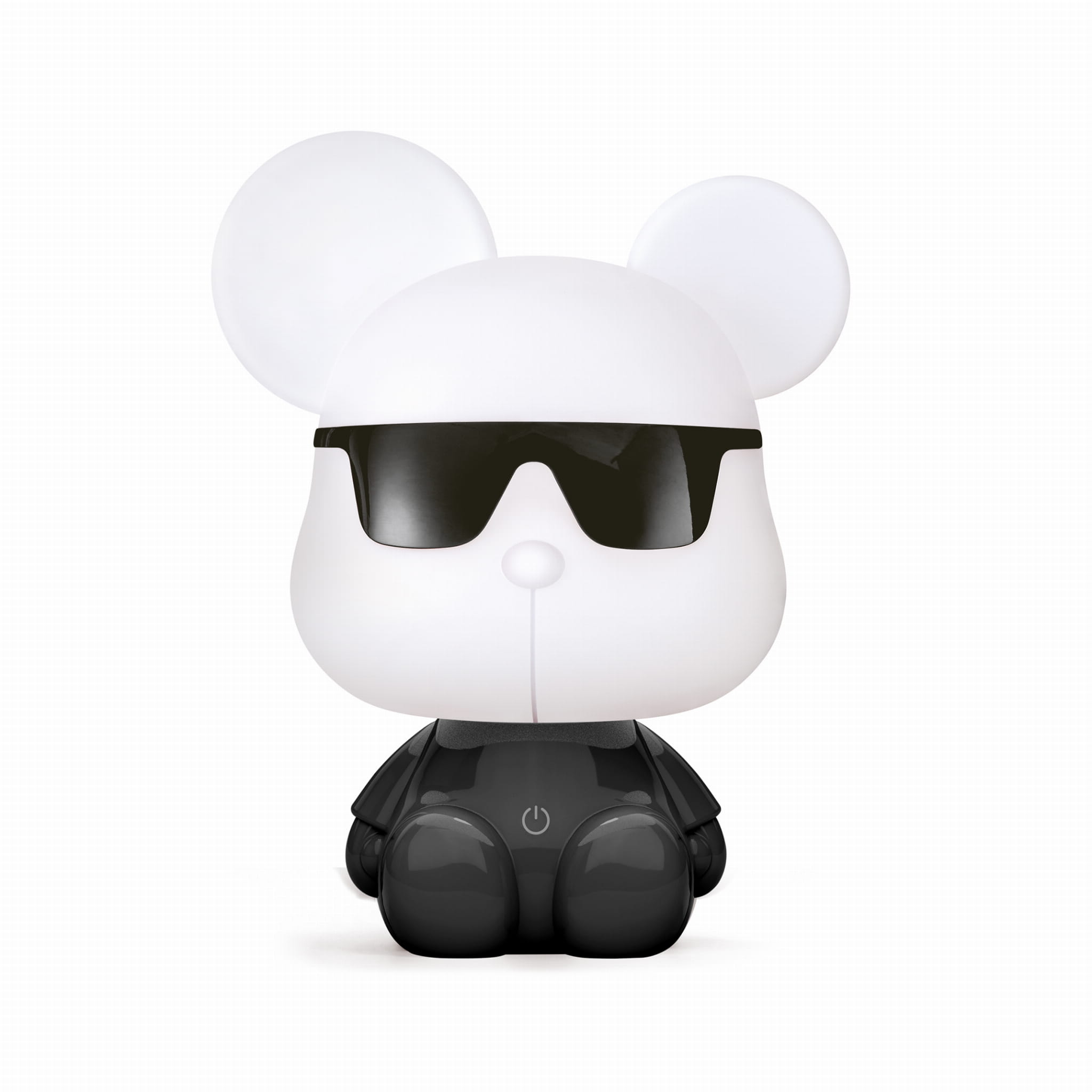 Zuma Line Miś lampada da notte per bambini 1x3 W bianco-nero KDR-604B-BL