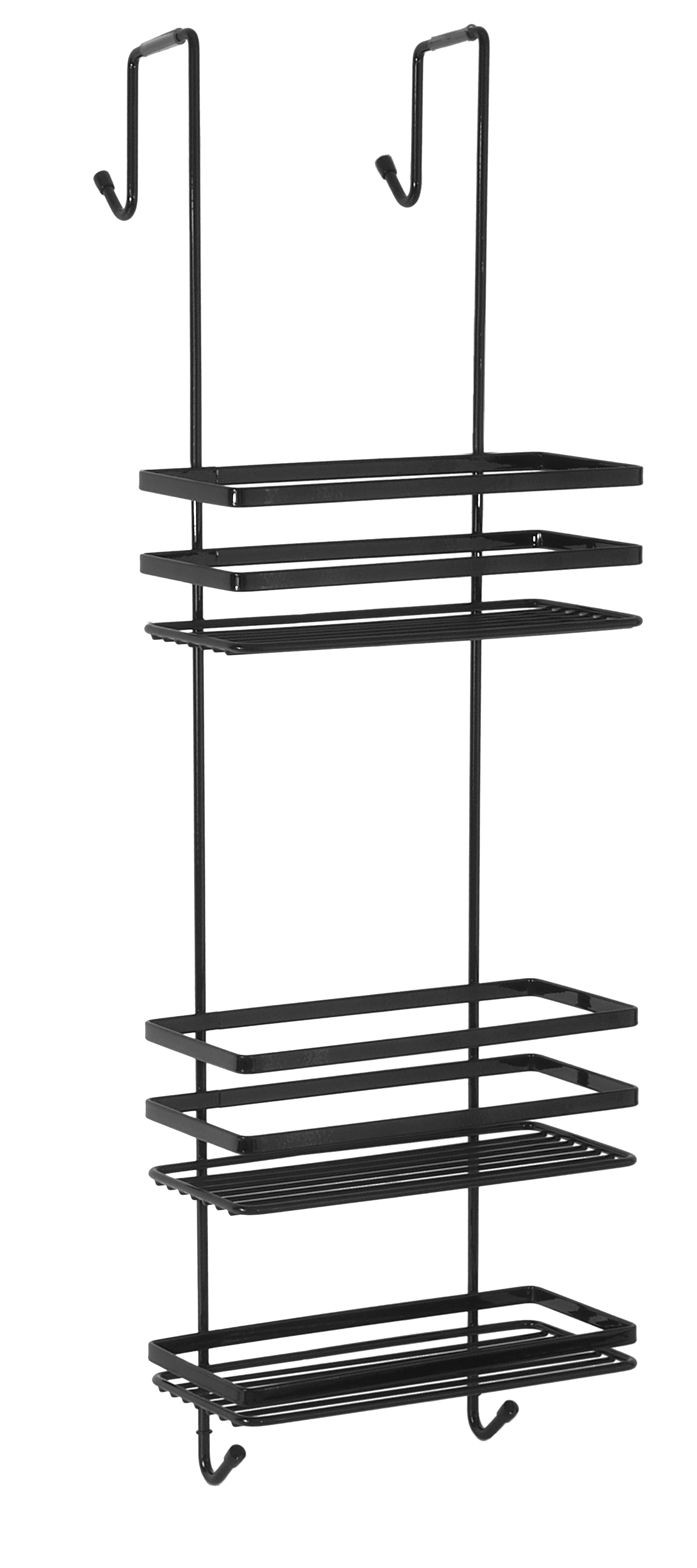 Hyggli Inox mensola doccia 25 cm nero 50-115
