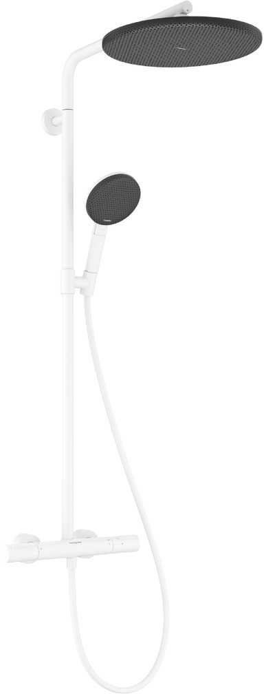 Hansgrohe Raindance Alive S Puro set doccia a parete con termostato con soffione bianco 24593700