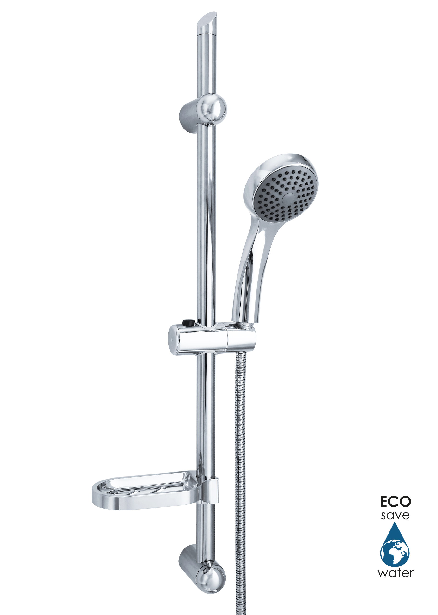 Hyggli Eco set doccia a parete cromo 14-125