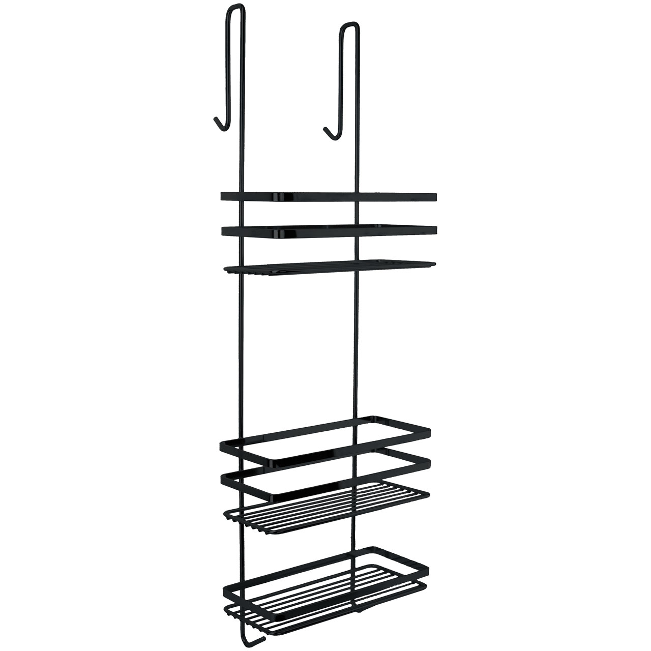 Duschy Satina mensola doccia 25 cm nero 587-21