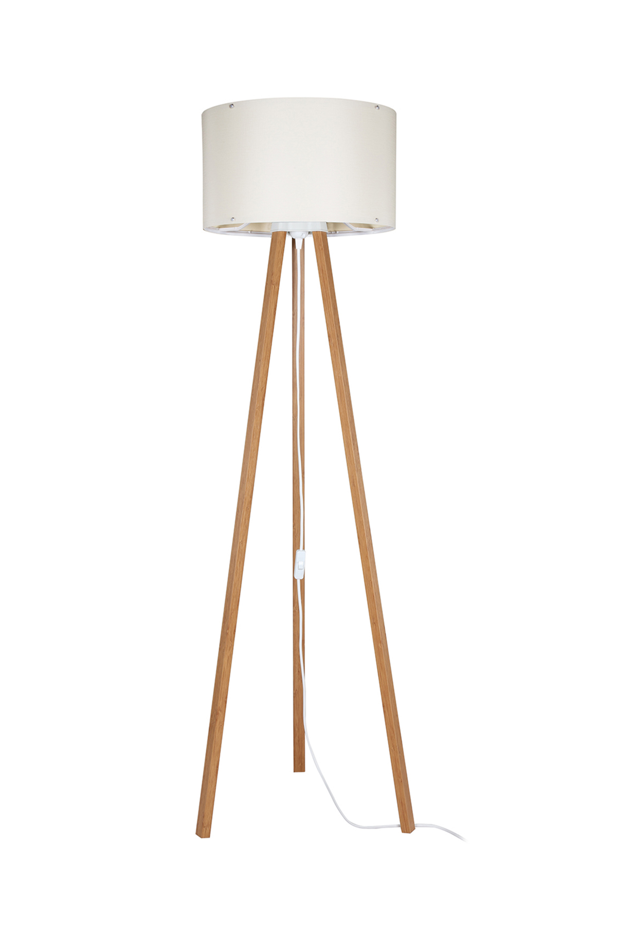 Zuma Line Piko lampada da terra 1x20 W legno-crema ASZ.1664