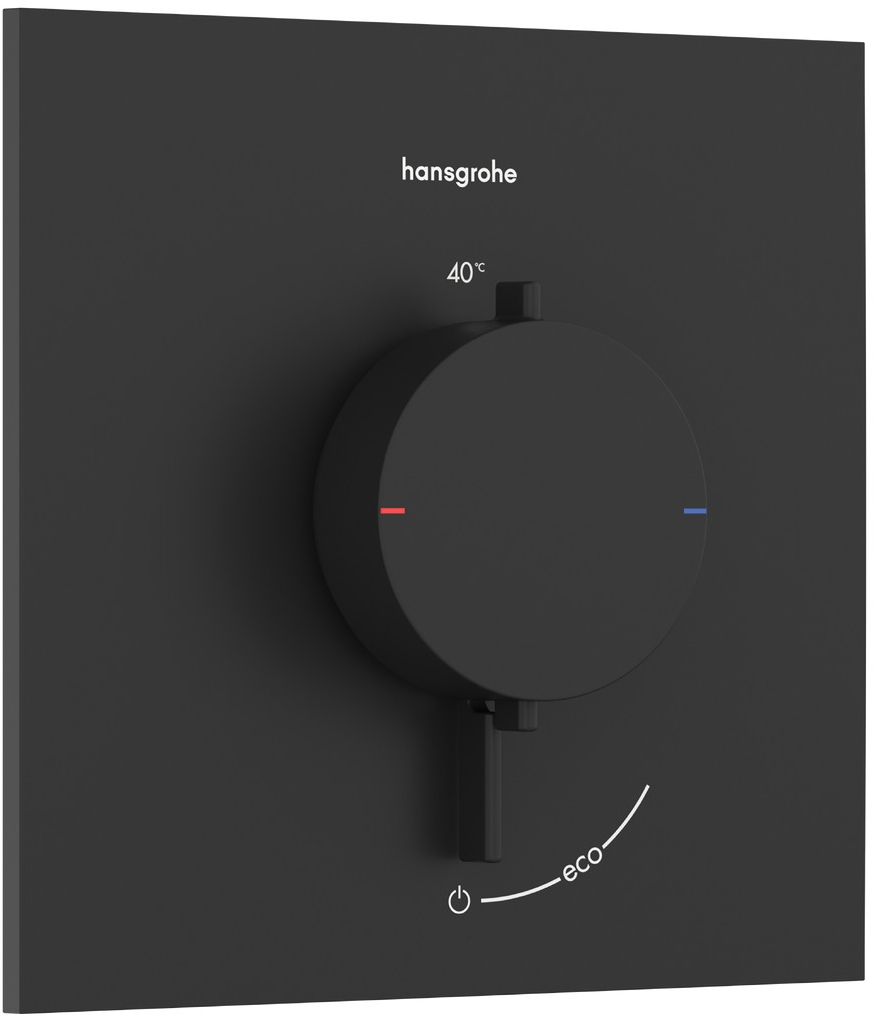 Hansgrohe Ecostat Comfort E rubinetto per doccia da incasso con termostato nero 33710670