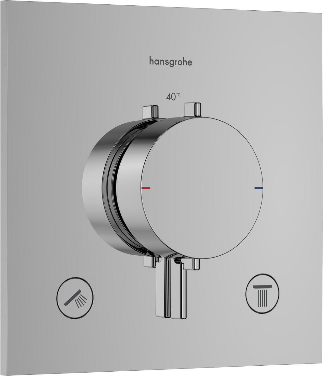 Hansgrohe Ecostat Comfort E rubinetto per vasca e doccia da incasso con termostato cromo 33711000