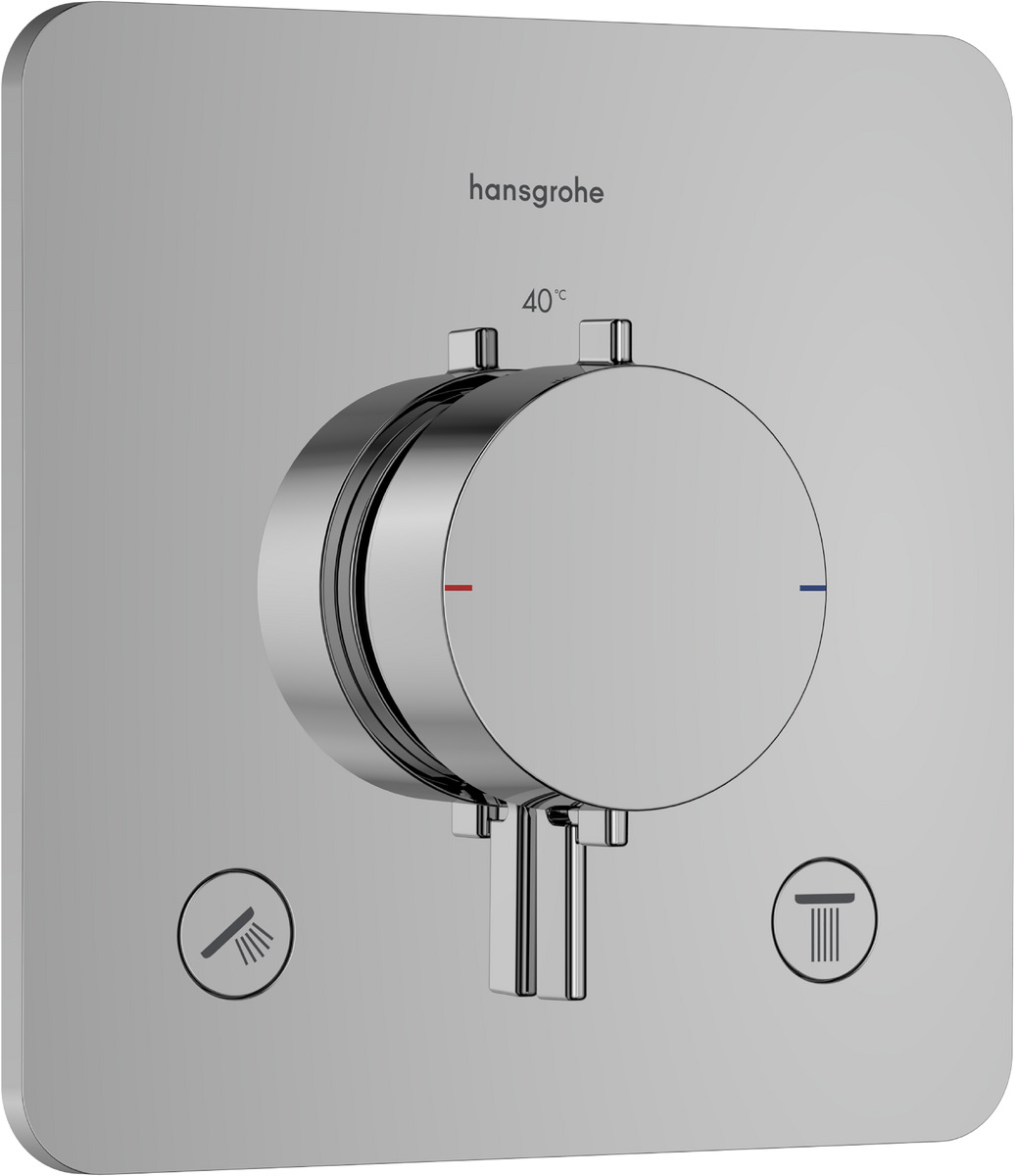 Hansgrohe Ecostat Comfort Q rubinetto per vasca e doccia da incasso con termostato cromo 33713000