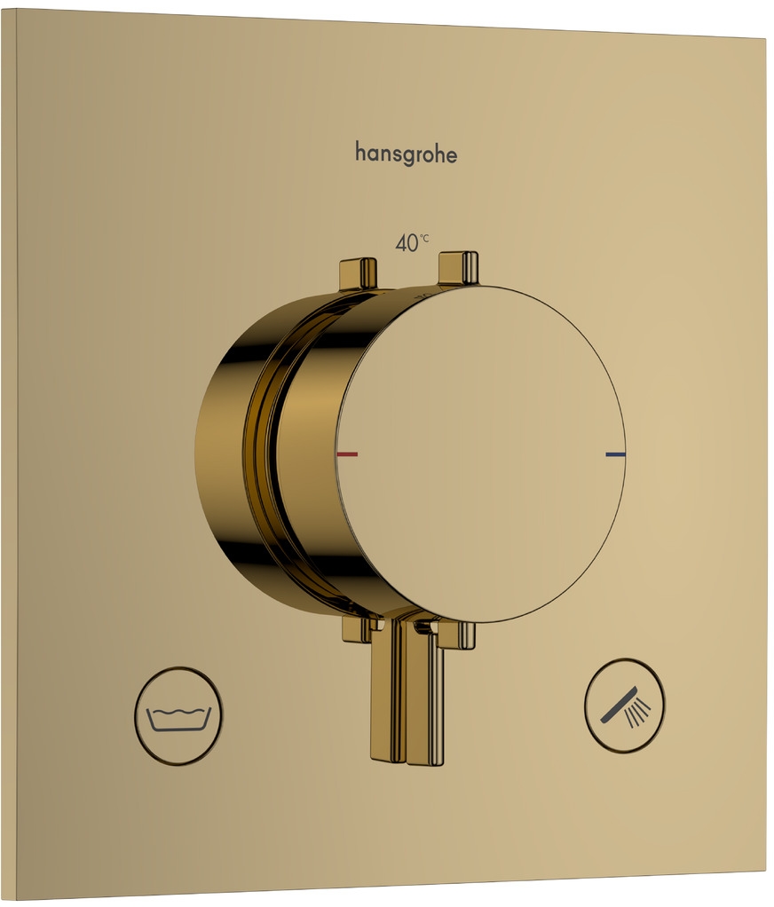 Hansgrohe Ecostat Comfort E rubinetto per vasca e doccia da incasso con termostato oro 33716990