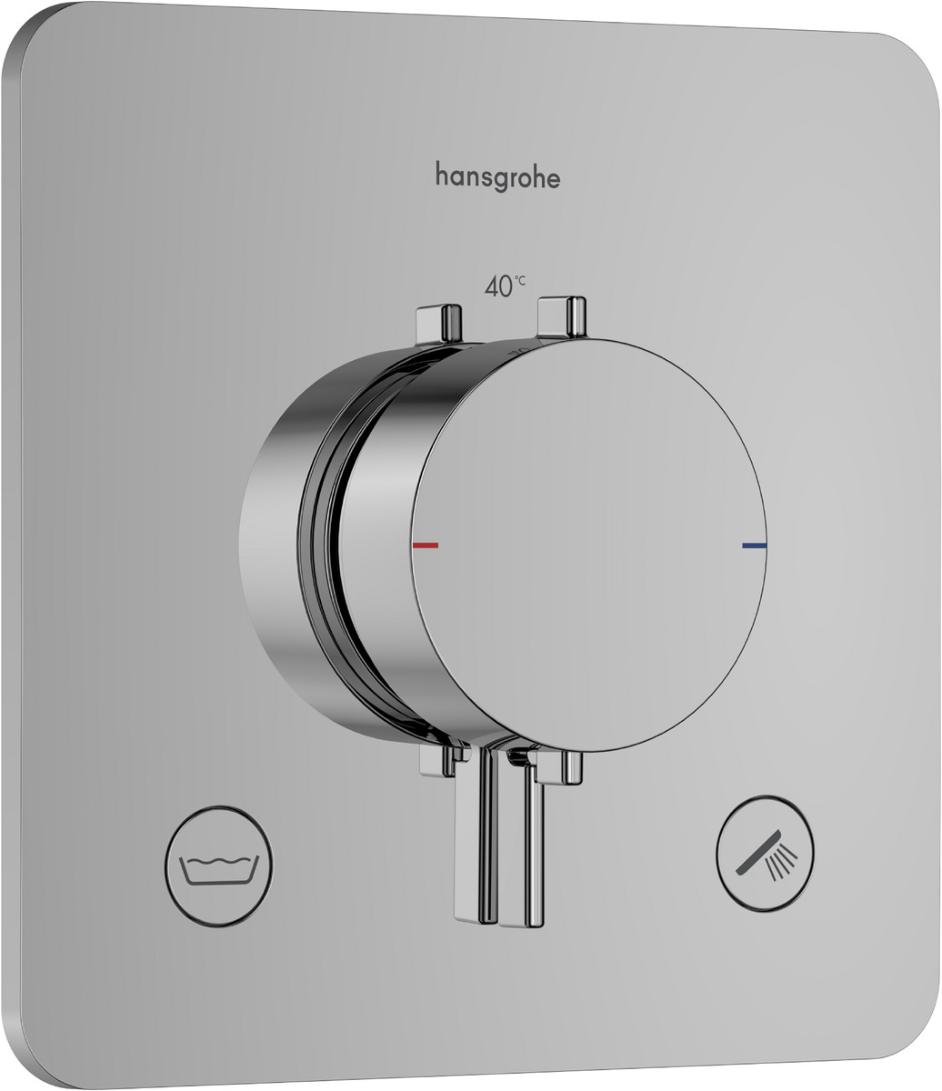 Hansgrohe Ecostat Comfort Q rubinetto per vasca e doccia da incasso con termostato cromo 33717000