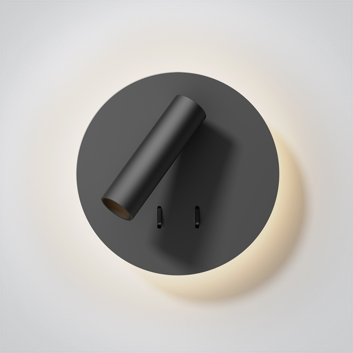 One Light Magoula lampada da parete 1x3 W nero 65746B/B/W