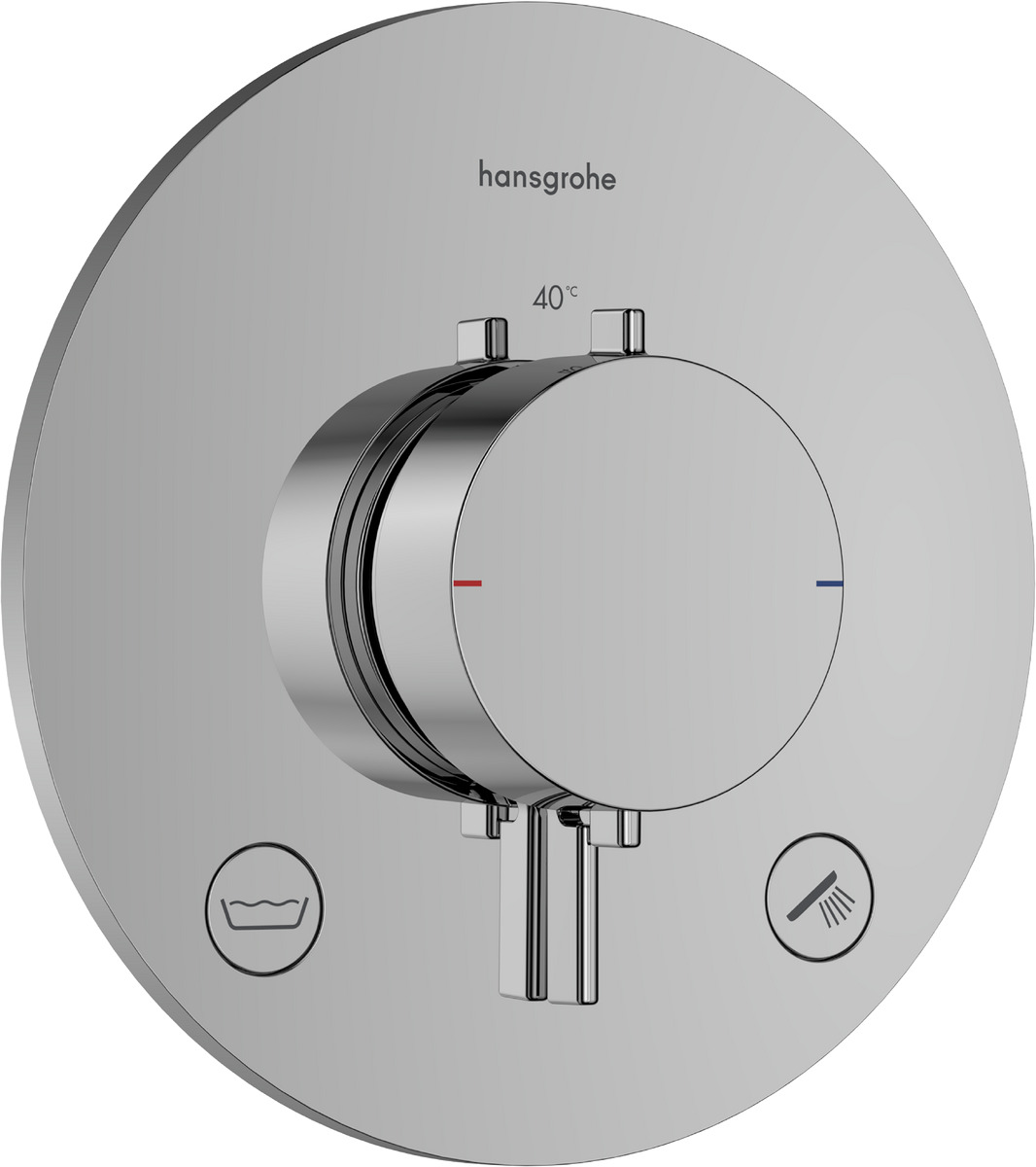 Hansgrohe Ecostat Comfort S rubinetto per vasca e doccia da incasso con termostato cromo 33718000