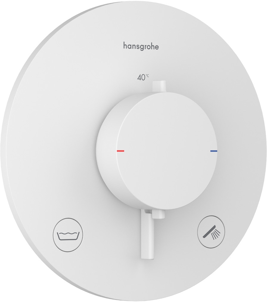 Hansgrohe Ecostat Comfort S rubinetto per vasca e doccia da incasso con termostato bianco 33718700
