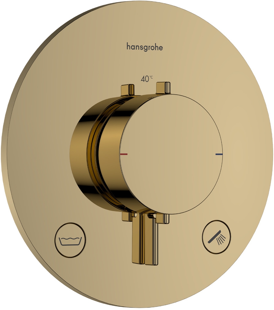 Hansgrohe Ecostat Comfort S rubinetto per vasca e doccia da incasso con termostato oro 33718990