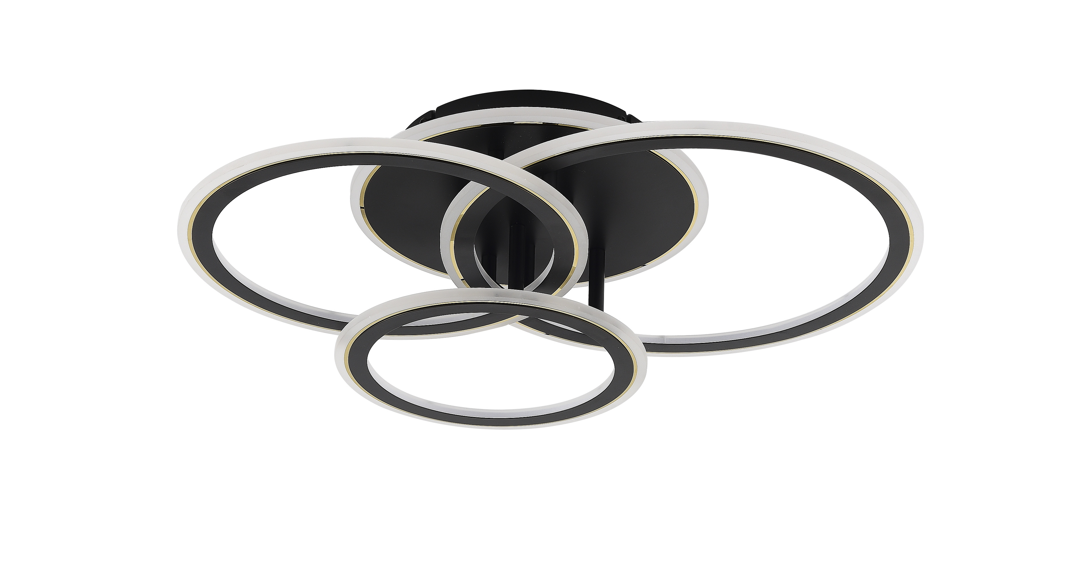 Zuma Line Lunar lampada da soffitto 1x55 W bianco-nero MS238130-BK