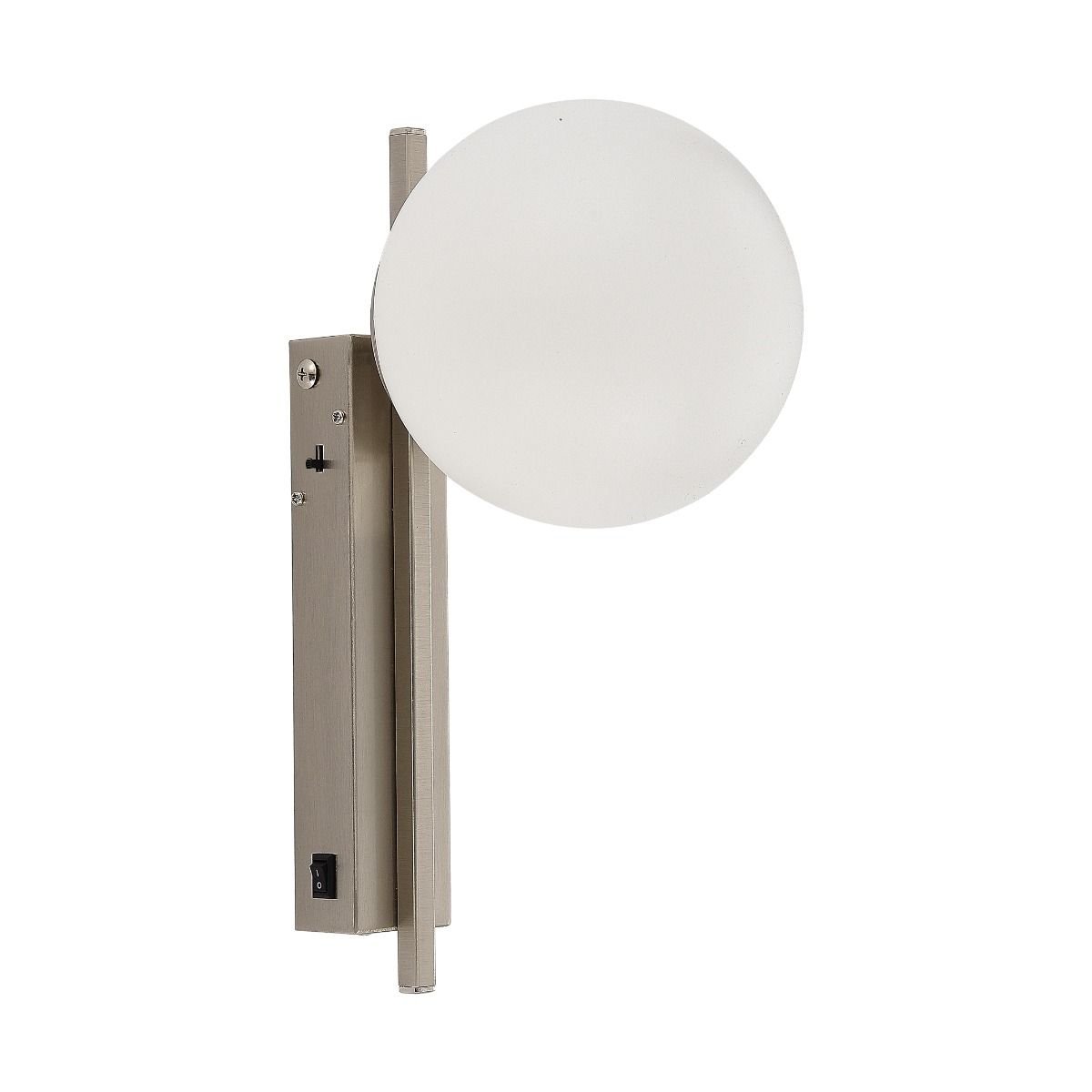 Zuma Line Nebula lampada da parete 1x10 W bianco-nichel MS223311-SN
