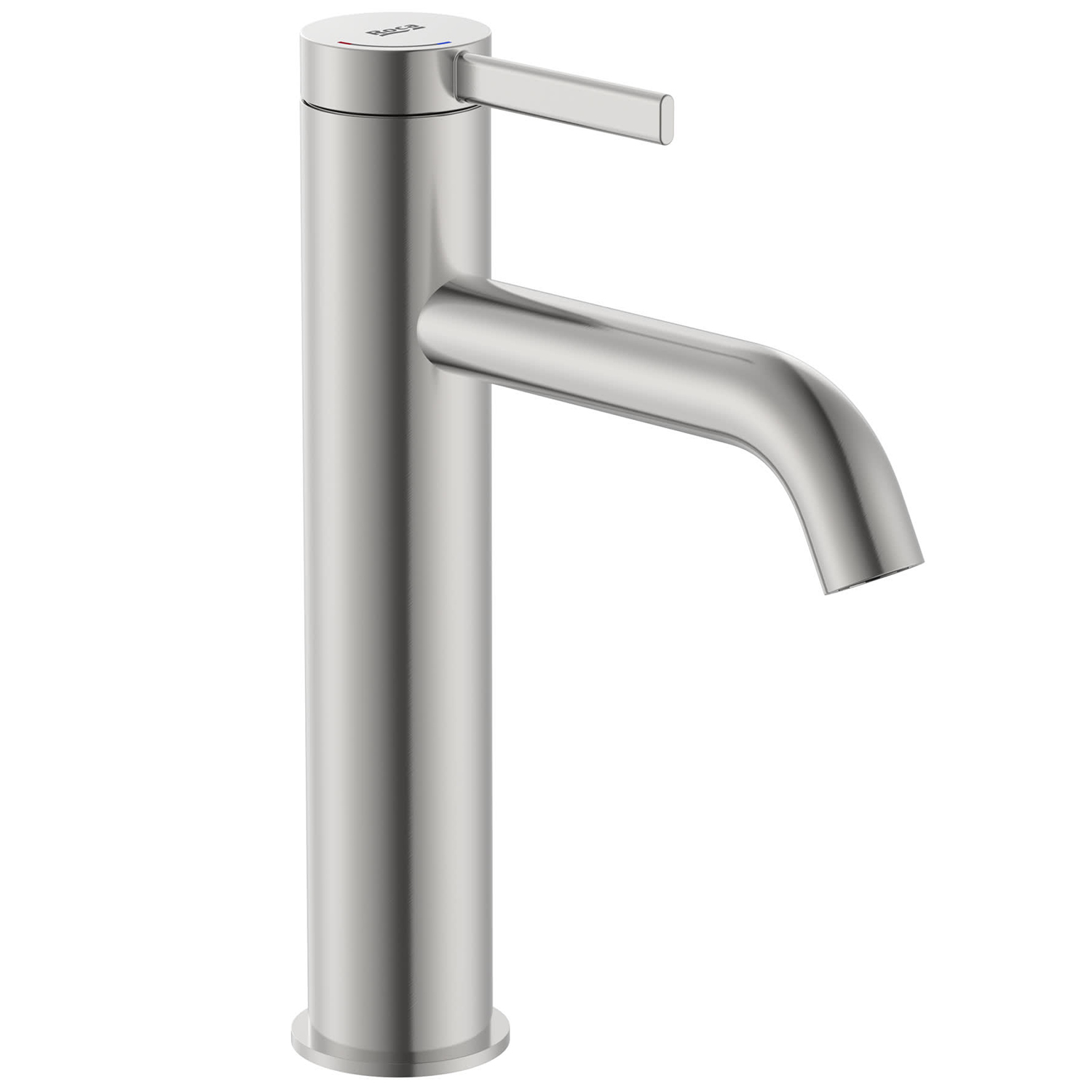 Roca Ona rubinetto per lavabo verticale acciaio A5A3C9ESM0