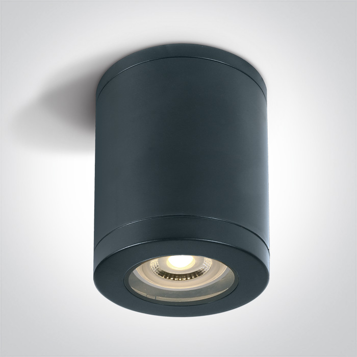 One Light lampada da soffitto per esterni 1x10 W nero 67142B/B