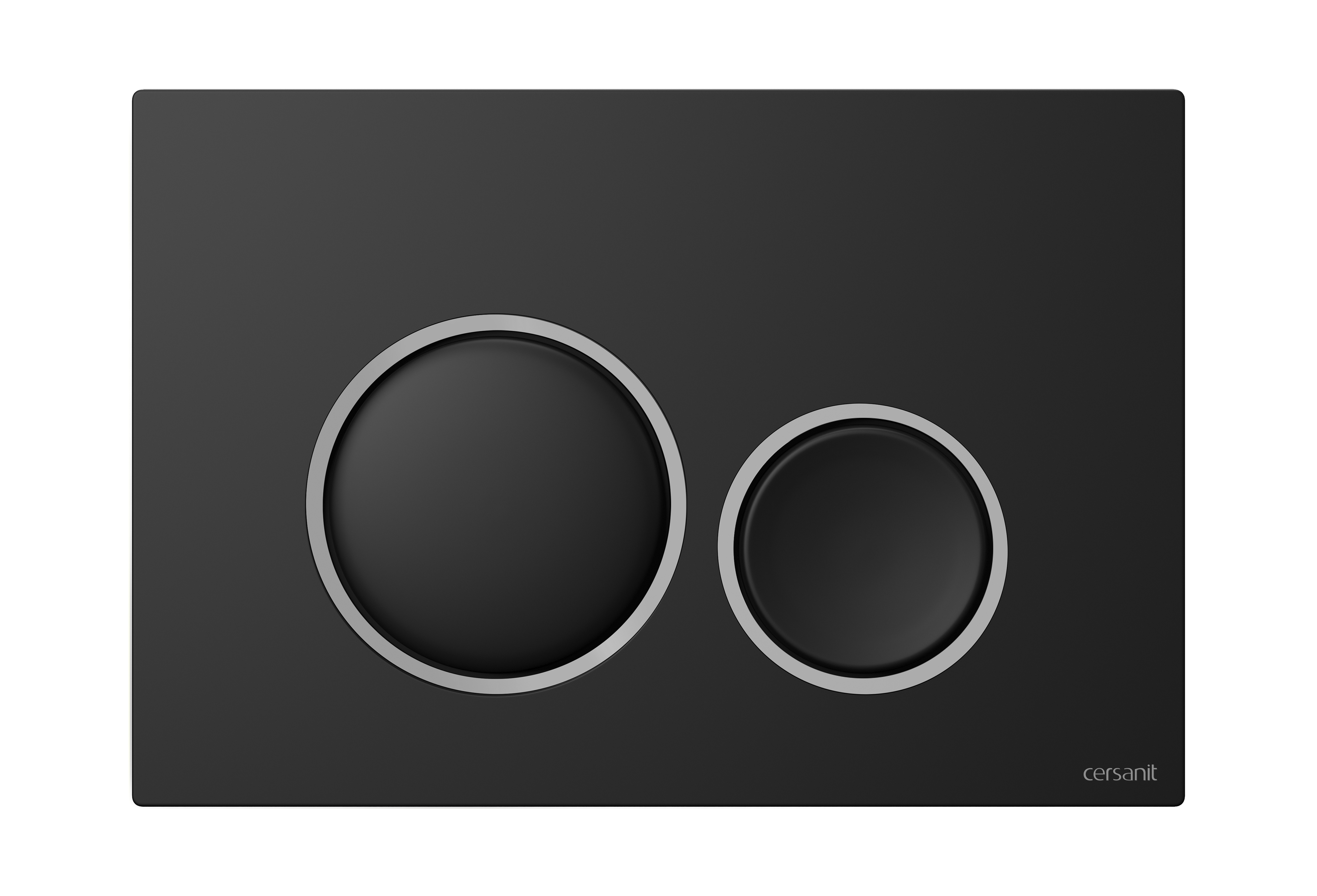 Cersanit Luna placca di comando per WC cromo opaco-nero K97-0633