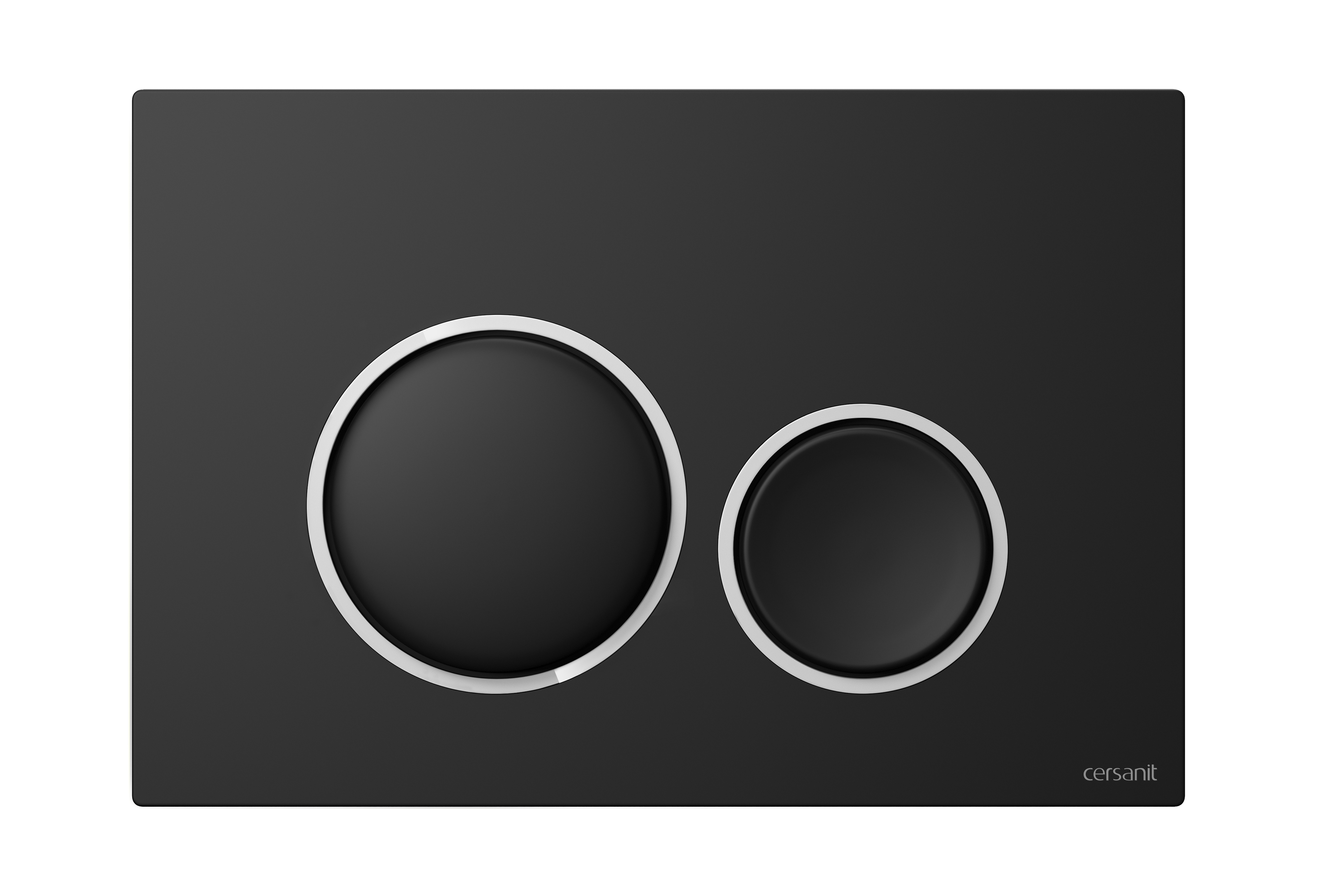 Cersanit Luna placca di comando per WC cromo lucido-nero K97-0631