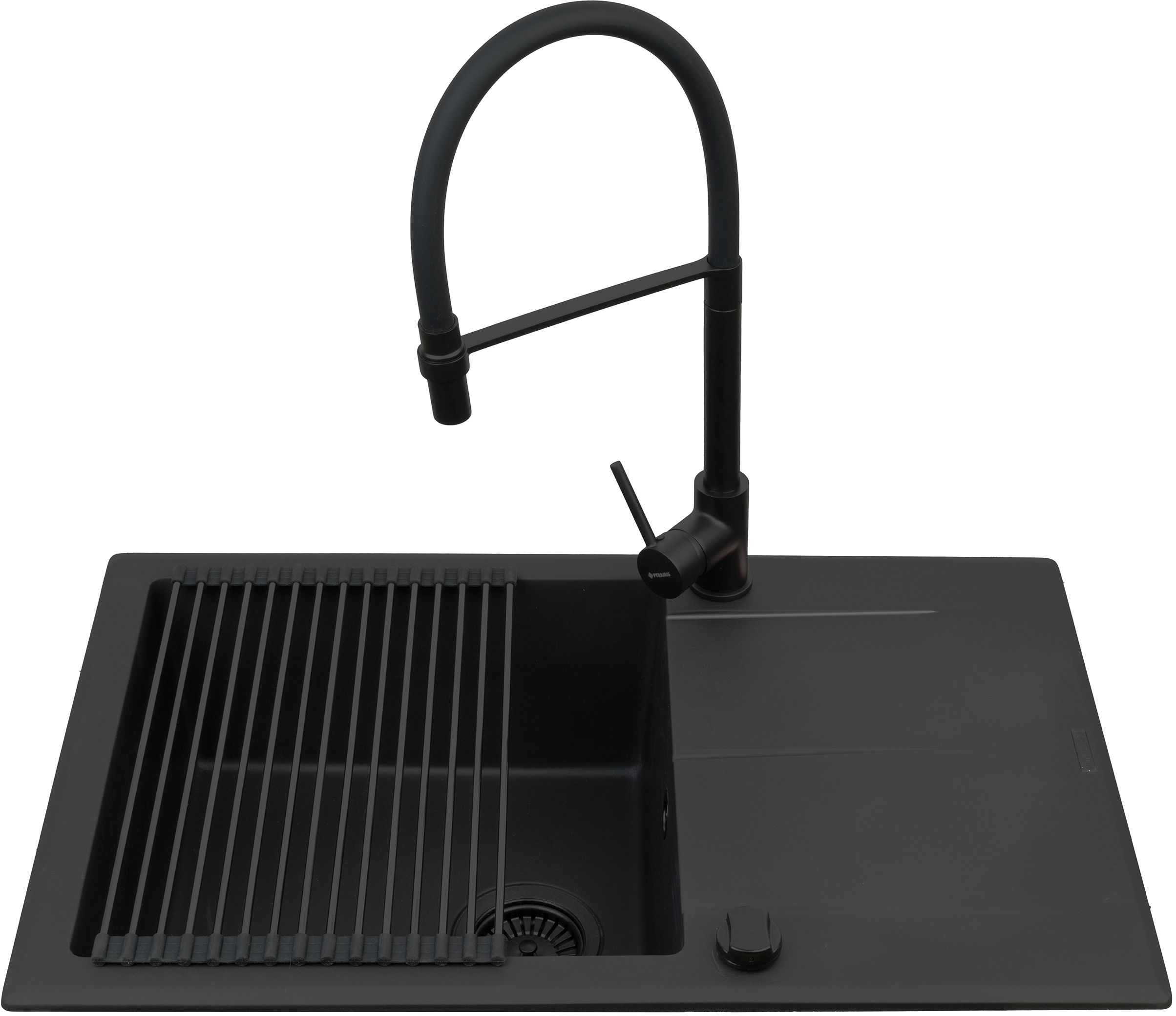 Pyramis Keros lavello con rubinetto nero/nero 070247001S