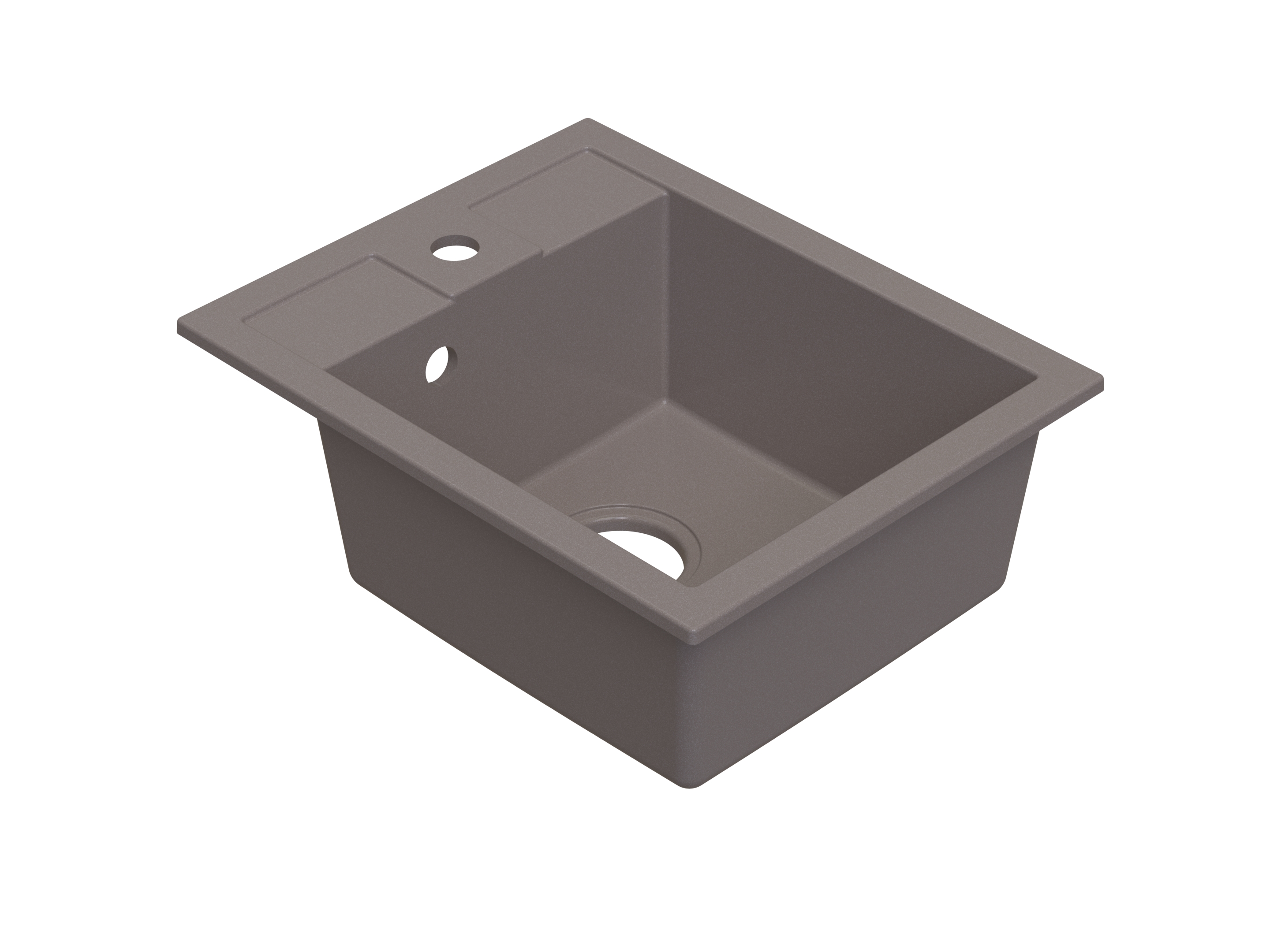 Berg Solo lavello in granito 50x40 cm beige ZHB23103