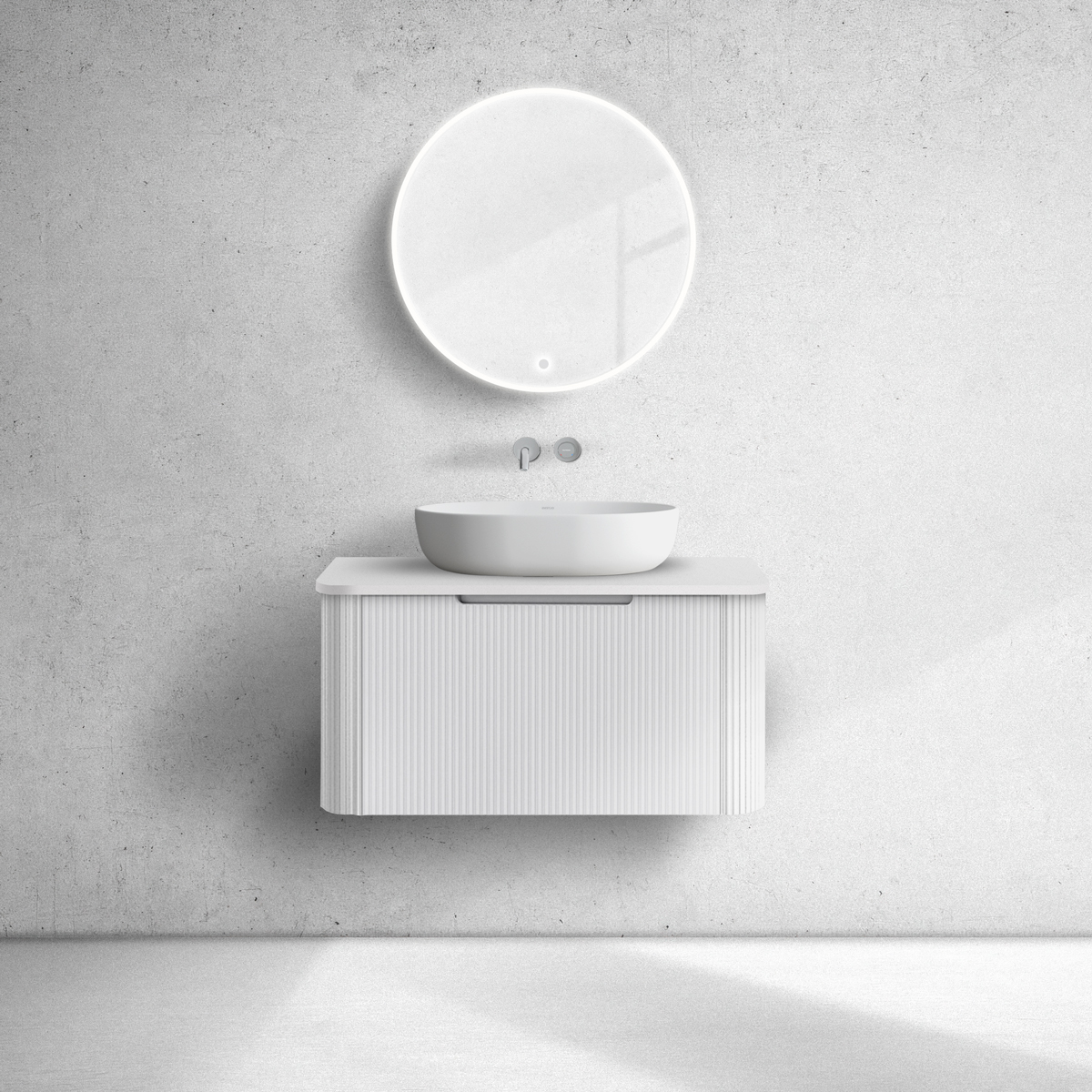 Oltens Hamnes armadietto 80x46x39 cm sottolavabo sospeso bianco 60023000