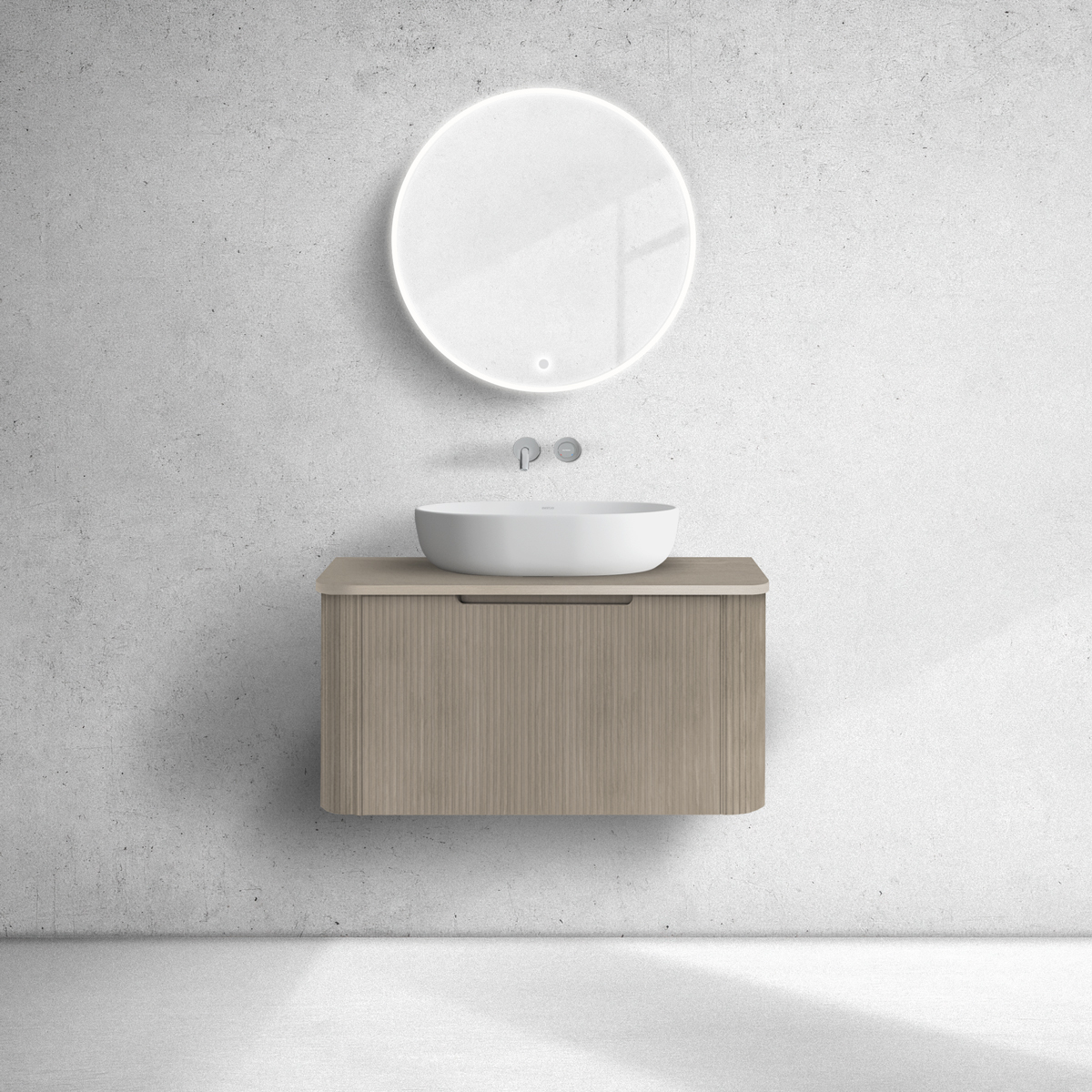 Oltens Hamnes armadietto 80x46x39 cm sottolavabo sospeso rovere 60023060