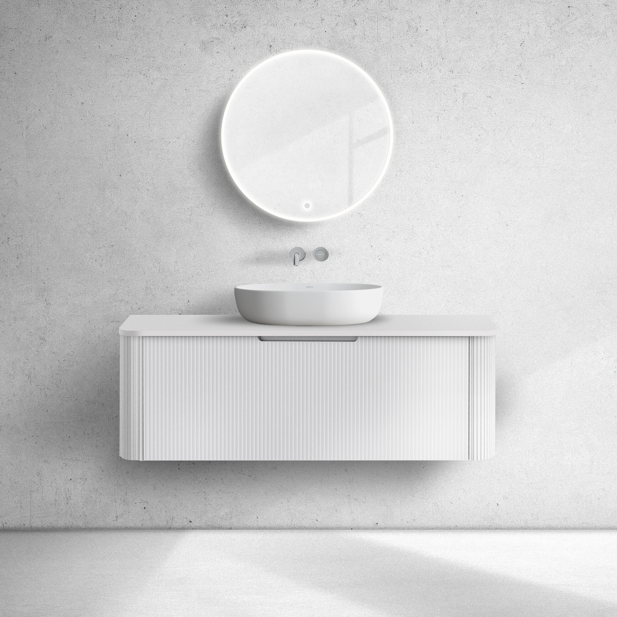 Oltens Hamnes armadietto 120x46x39 cm sottolavabo sospeso bianco 60025000