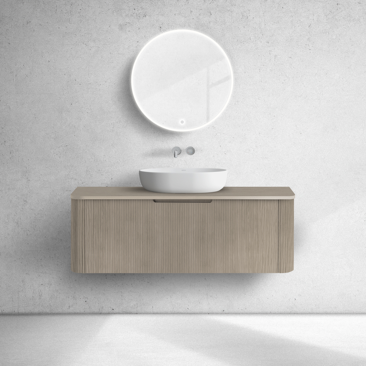 Oltens Hamnes armadietto 120x46x39 cm sottolavabo sospeso rovere 60025060