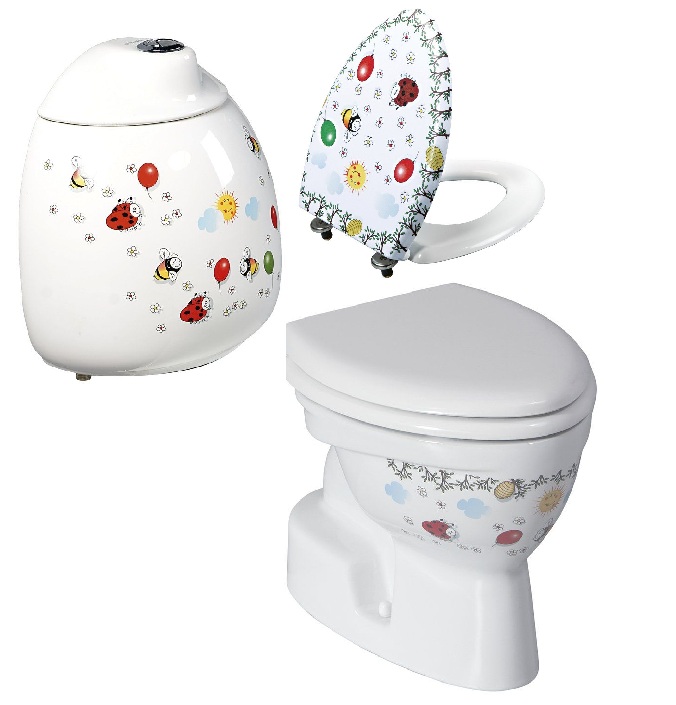 Set WC monoblocco Creavit Kid CK300-11CB00E-FF00, cassetta universale Creavit Kid CK400.00CB00E.FF00, KC0802.01.1