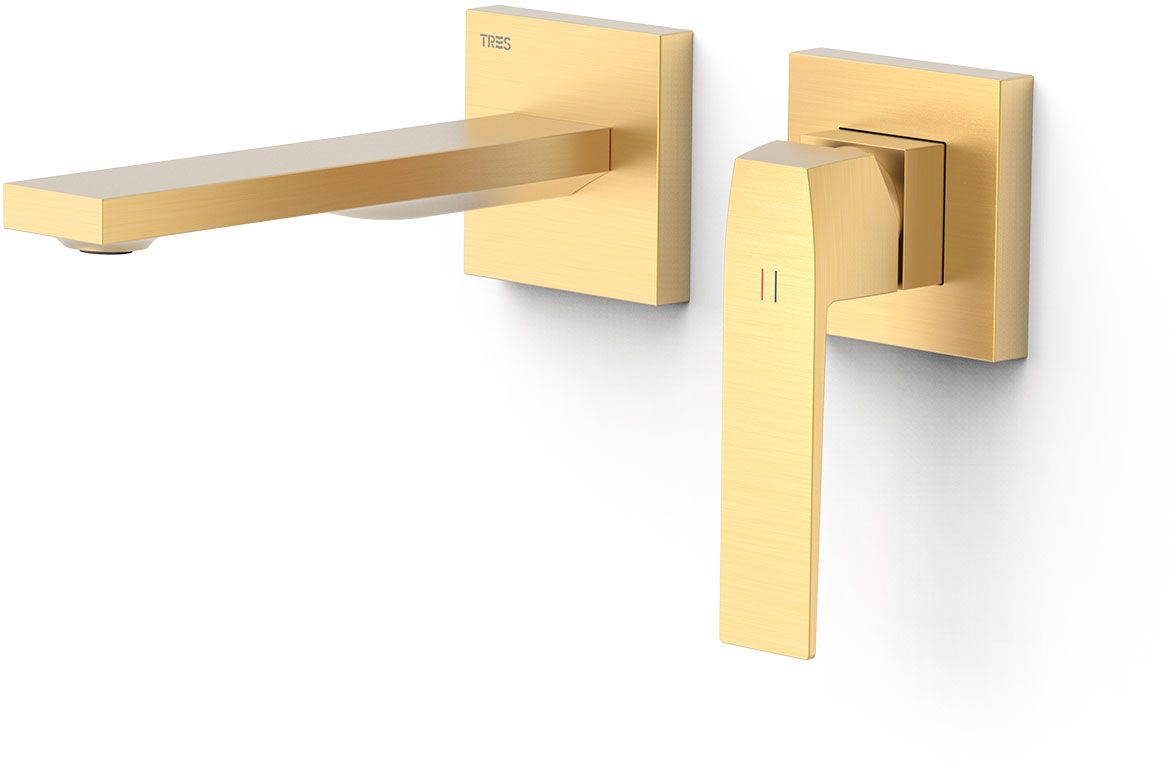 Tres Slim Exclusive rubinetto per lavabo da incasso oro 20230021OM