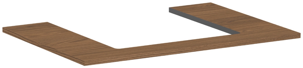 Hansgrohe Xilesa E piano sopra armadietto 78x55 cm rovere 54269550