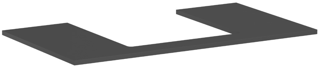Hansgrohe Xilesa E piano sopra armadietto 98x55 cm grigio 54270760